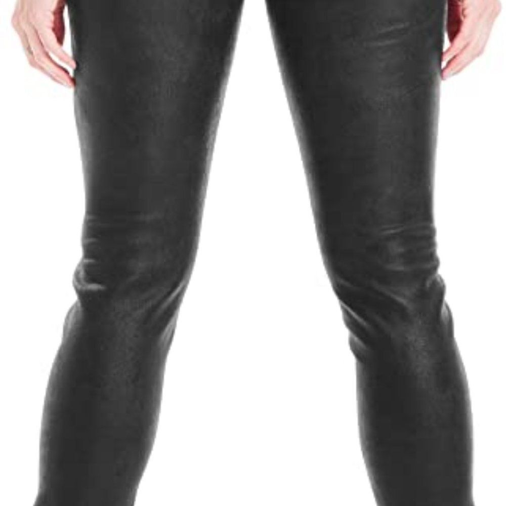 MAX STUDIO faux-leather leggings - Picture 12 of 13